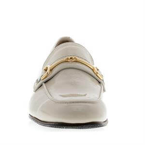Carl Scarpa Gravity Beige Patent Leather Loafers